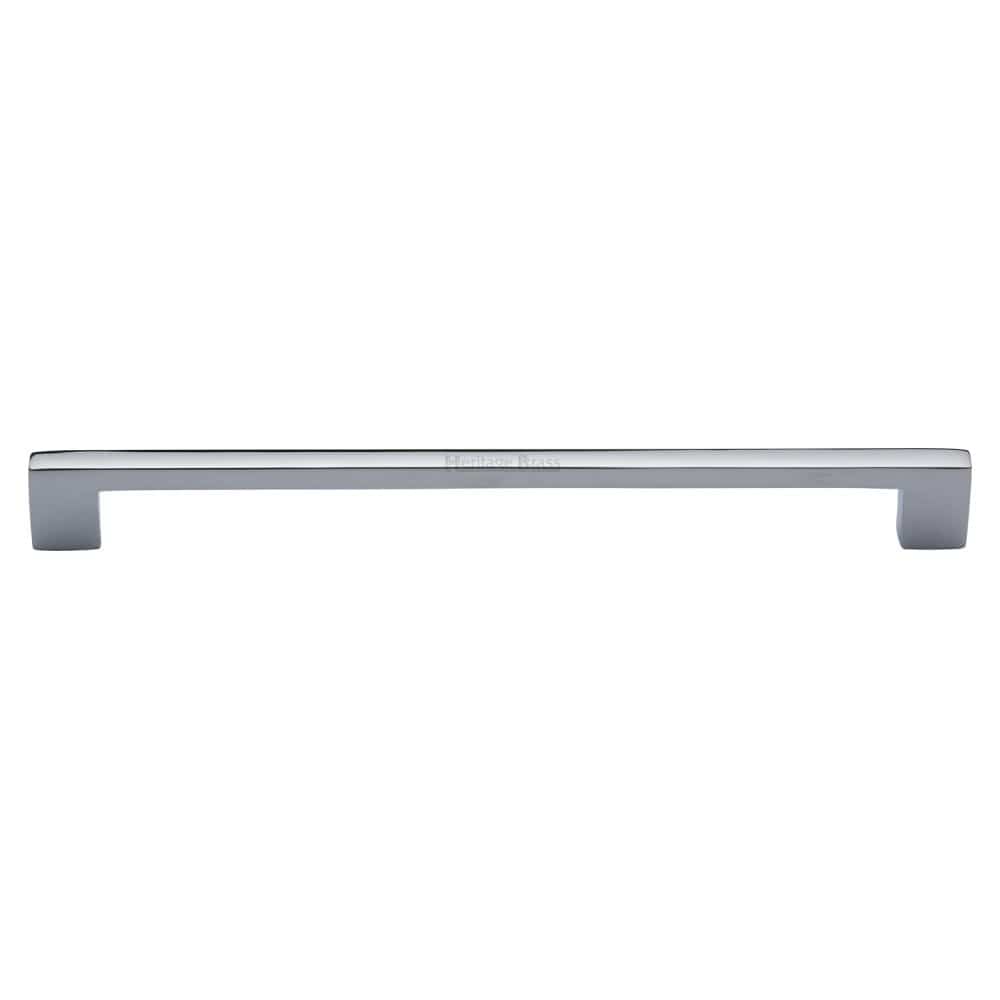 Heritage Brass Cabinet Hardware Polished Chrome / Cabinet Pull Handles / 256mm c/c Heritage Brass - Cabinet Pull Metro Design 256mm CTC Polished Chrome Finish