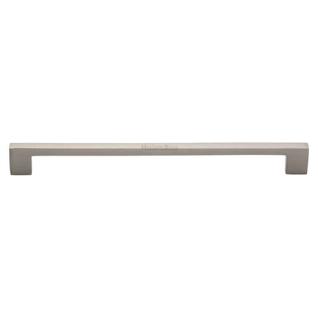Heritage Brass Cabinet Hardware Satin Nickel / Cabinet Pull Handles / 256mm c/c Heritage Brass - Cabinet Pull Metro Design 256mm CTC Satin Nickel Finish