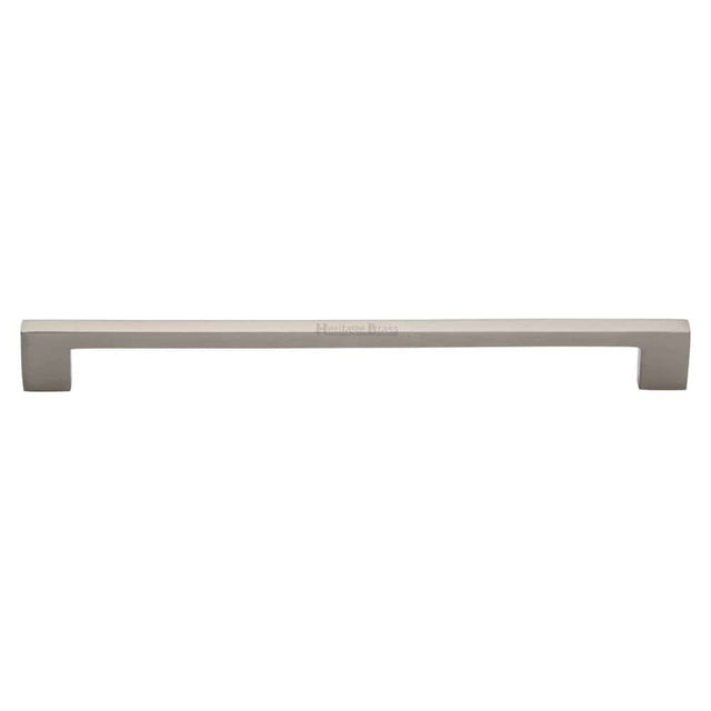 Heritage Brass Cabinet Hardware Satin Nickel / Cabinet Pull Handles / 256mm c/c Heritage Brass - Cabinet Pull Metro Design 256mm CTC Satin Nickel Finish