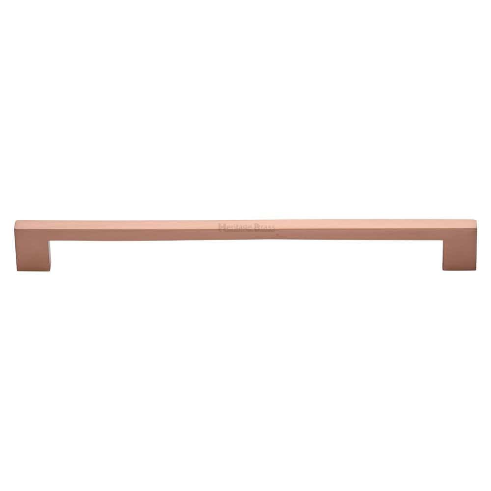 Heritage Brass Cabinet Hardware Satin Rose Gold / Cabinet Pull Handles / 256mm c/c Heritage Brass - Cabinet Pull Metro Design 256mm CTC Satin Rose Gold Finish