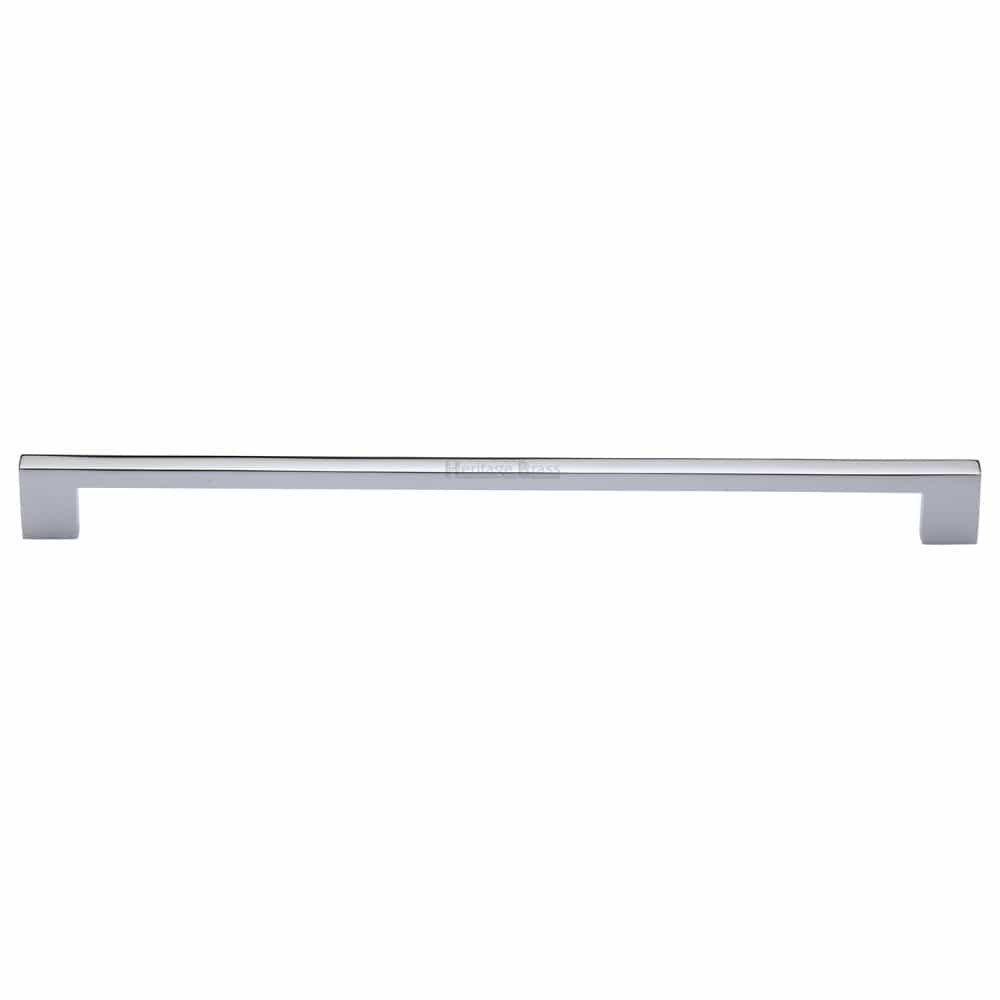 Heritage Brass Cabinet Hardware Polished Chrome / Cabinet Pull Handles / 320mm c/c Heritage Brass - Cabinet Pull Metro Design 320mm CTC Polished Chrome Finish