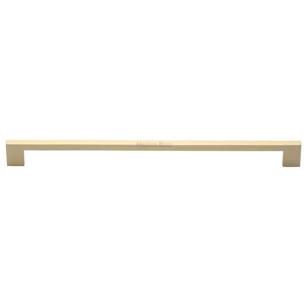 Heritage Brass Cabinet Hardware Satin Brass / Cabinet Pull Handles / 320mm c/c Heritage Brass - Cabinet Pull Metro Design 320mm CTC Satin Brass Finish