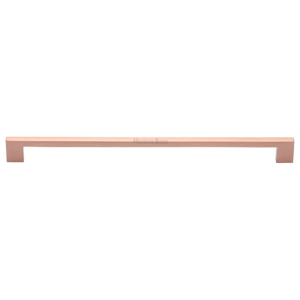 Heritage Brass Cabinet Hardware Satin Rose Gold / Cabinet Pull Handles / 320mm c/c Heritage Brass - Cabinet Pull Metro Design 320mm CTC Satin Rose Gold Finish