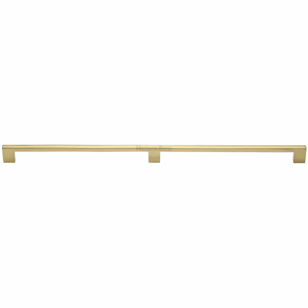 Heritage Brass Cabinet Hardware Polished Brass / Cabinet Pull Handles / 480mm c/c Heritage Brass - Cabinet Pull Metro Design 480mm CTC Polished Brass Finish