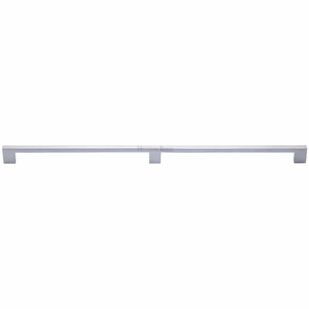 Heritage Brass Cabinet Hardware Satin Chrome / Cabinet Pull Handles / 480mm c/c Heritage Brass - Cabinet Pull Metro Design 480mm CTC Satin Chrome Finish