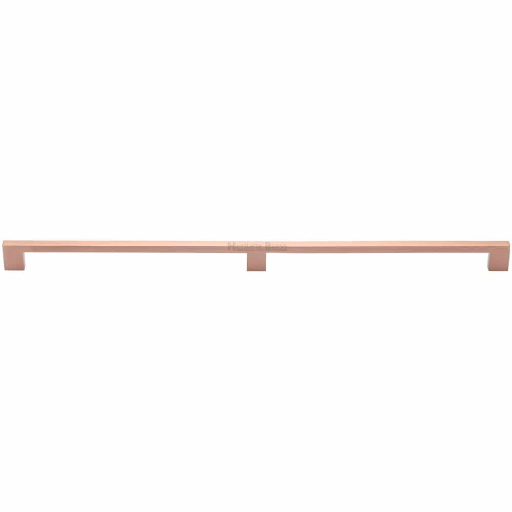 Heritage Brass Cabinet Hardware Satin Rose Gold / Cabinet Pull Handles / 480mm c/c Heritage Brass - Cabinet Pull Metro Design 480mm CTC Satin Rose Gold Finish