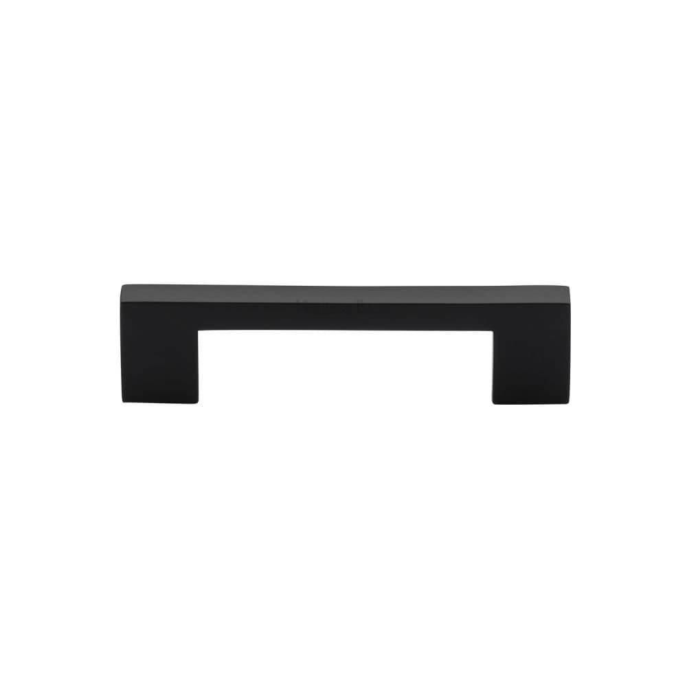 Heritage Brass Cabinet Hardware Matt Black / Cabinet Pull Handles / 96mm c/c Heritage Brass - Cabinet Pull Metro Design 96mm CTC Matt Black Finish