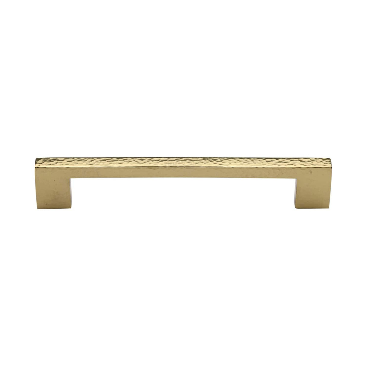Heritage Brass Cabinet Hardware Polished Brass / Cabinet Pull Handles / 160mm c/c Heritage Brass - Cabinet Pull Metro Hammered Design 160mm CTC Polished Brass Finish
