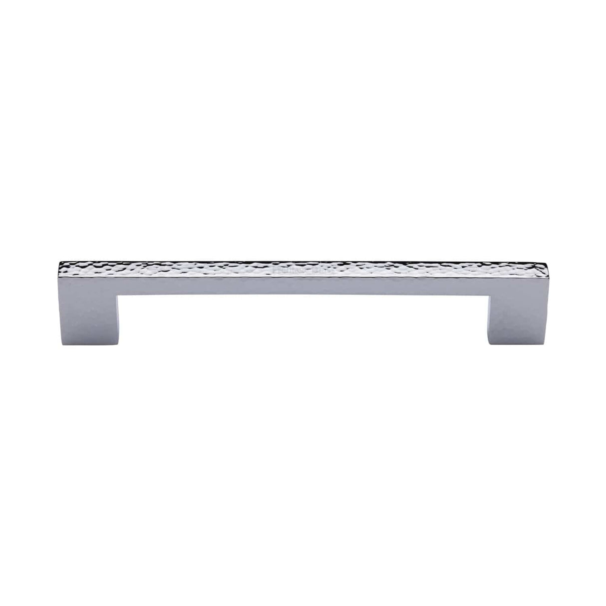 Heritage Brass Cabinet Hardware Polished Chrome / Cabinet Pull Handles / 160mm c/c Heritage Brass - Cabinet Pull Metro Hammered Design 160mm CTC Polished Chrome Finish