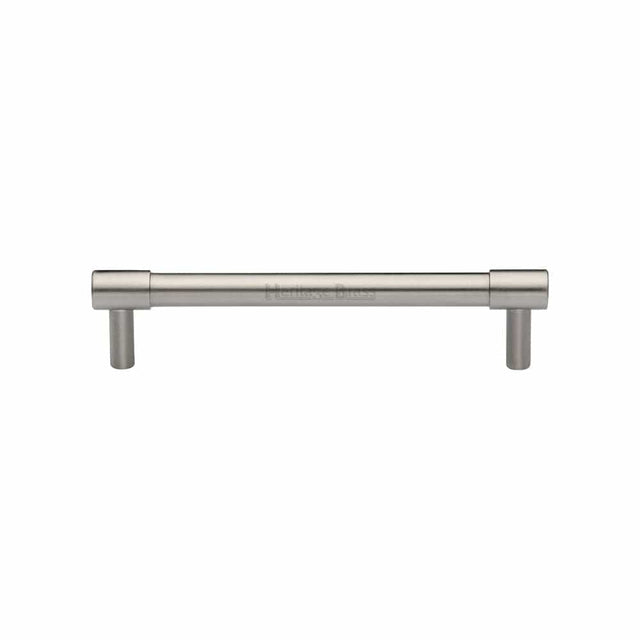 Heritage Brass Cabinet Hardware Satin Nickel / Cabinet Pull Handles / 128mm c/c Heritage Brass - Cabinet Pull Phoenix Design 128mm CTC Satin Nickel Finish
