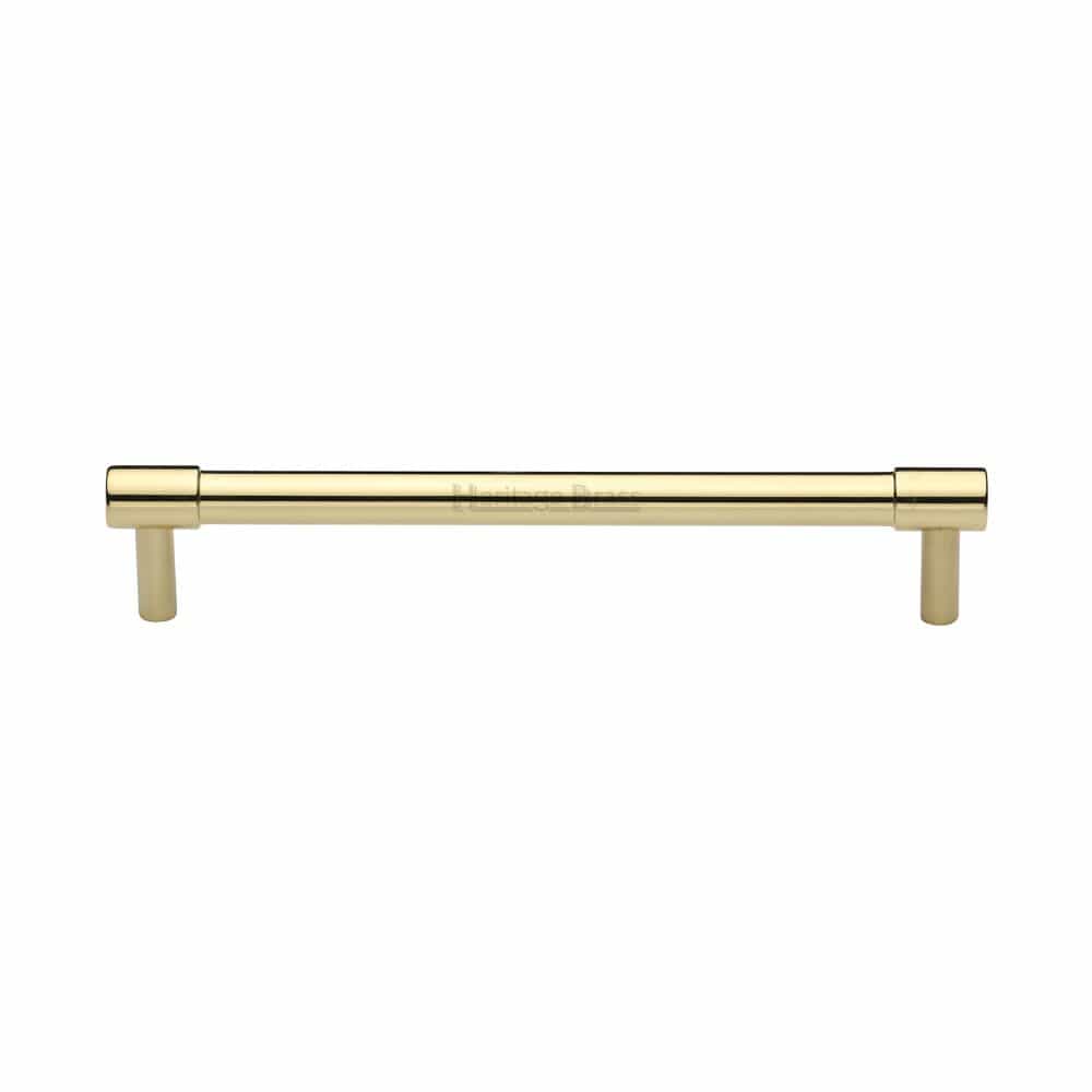 Heritage Brass Cabinet Hardware Polished Brass / Cabinet Pull Handles / 160mm c/c Heritage Brass - Cabinet Pull Phoenix Design 160mm CTC Polished Brass Finish