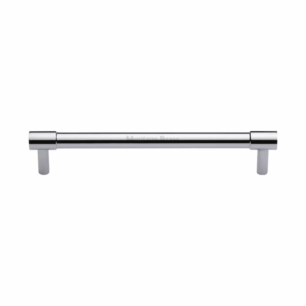 Heritage Brass Cabinet Hardware Polished Chrome / Cabinet Pull Handles / 160mm c/c Heritage Brass - Cabinet Pull Phoenix Design 160mm CTC Polished Chrome Finish