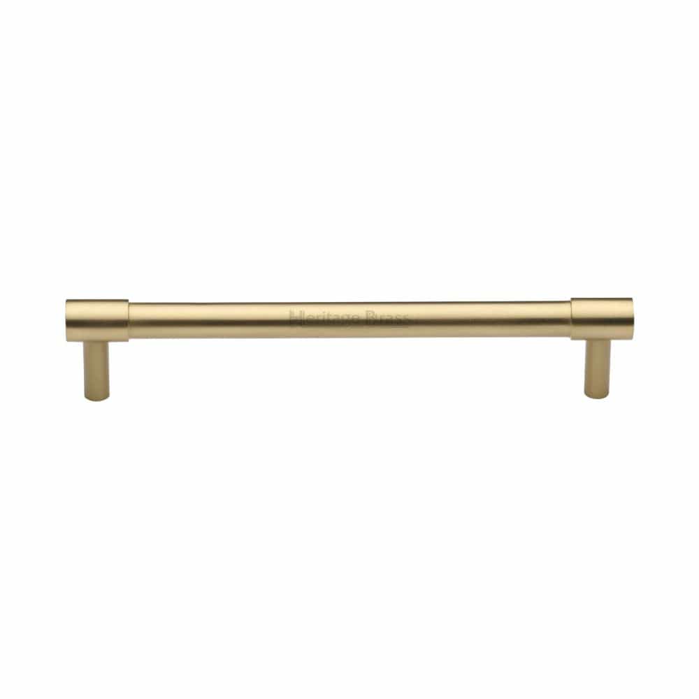 Heritage Brass Cabinet Hardware Satin Brass / Cabinet Pull Handles / 160mm c/c Heritage Brass - Cabinet Pull Phoenix Design 160mm CTC Satin Brass Finish