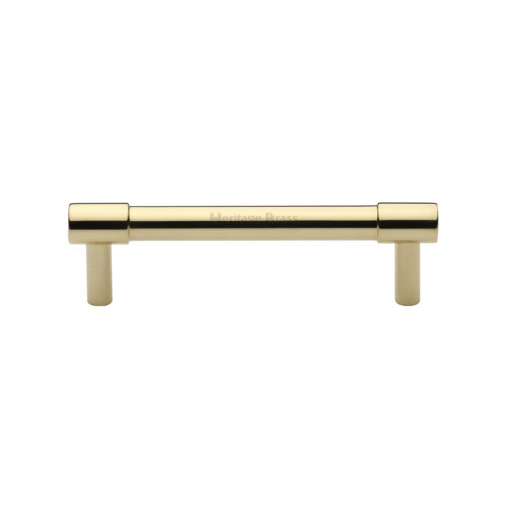 Heritage Brass Cabinet Hardware Polished Brass / Cabinet Pull Handles / 96mm c/c Heritage Brass - Cabinet Pull Phoenix Design 96mm CTC Polished Brass Finish