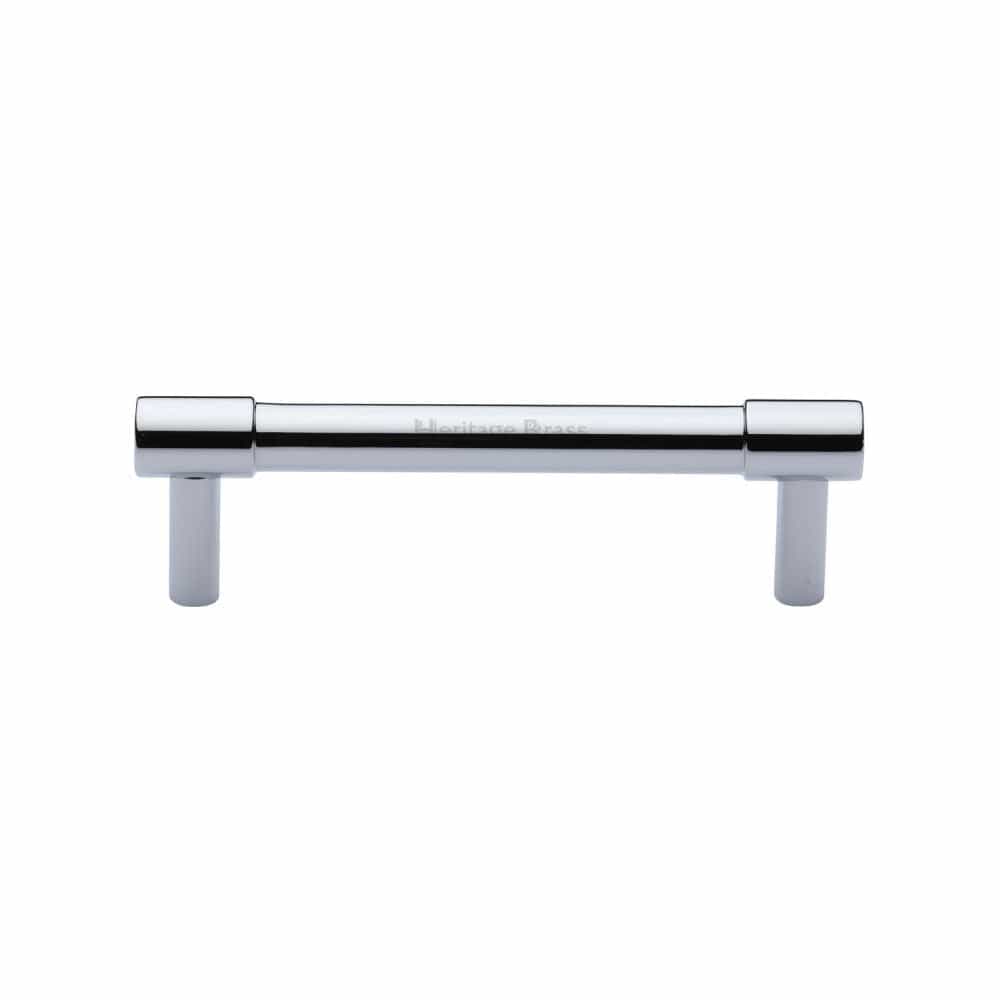 Heritage Brass Cabinet Hardware Polished Chrome / Cabinet Pull Handles / 96mm c/c Heritage Brass - Cabinet Pull Phoenix Design 96mm CTC Polished Chrome Finish