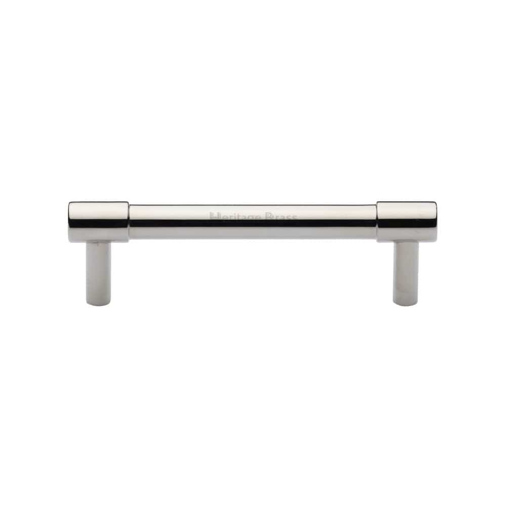 Heritage Brass Cabinet Hardware Polished Nickel / Cabinet Pull Handles / 96mm c/c Heritage Brass - Cabinet Pull Phoenix Design 96mm CTC Polished Nickel Finish