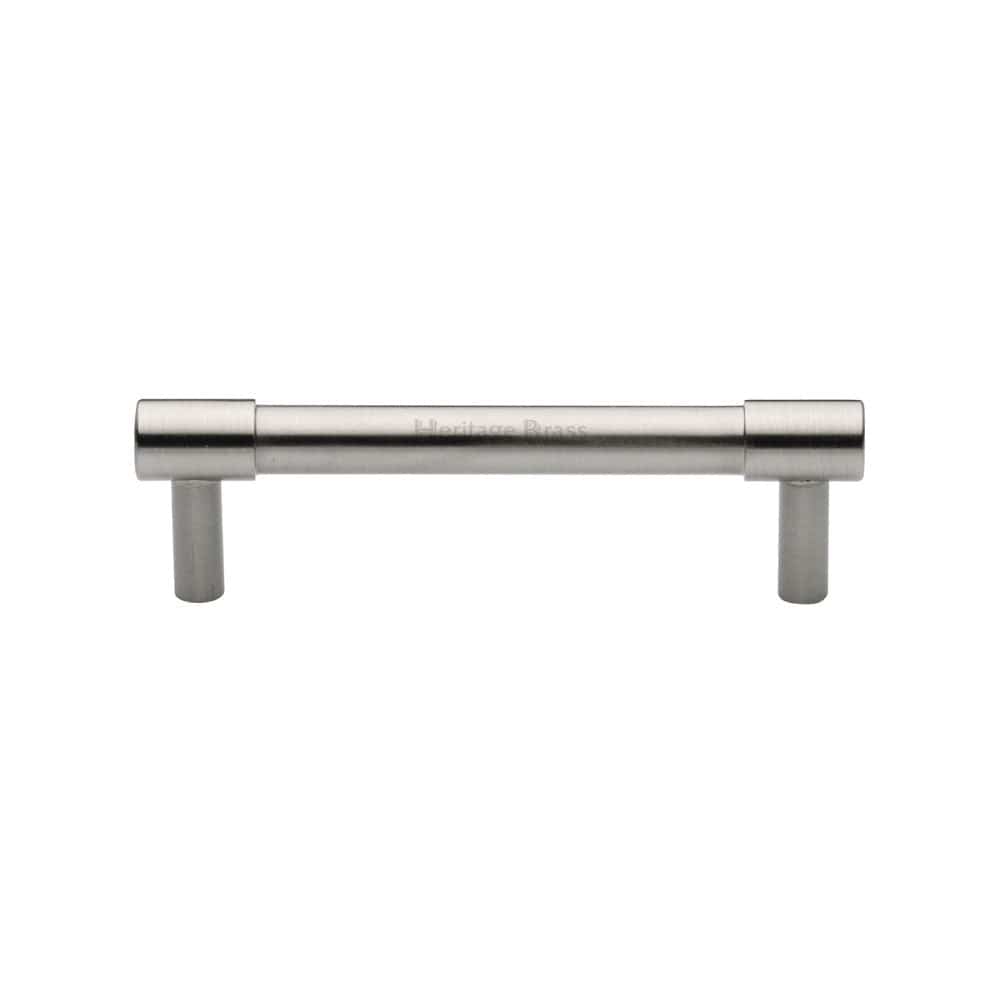 Heritage Brass Cabinet Hardware Satin Nickel / Cabinet Pull Handles / 96mm c/c Heritage Brass - Cabinet Pull Phoenix Design 96mm CTC Satin Nickel Finish