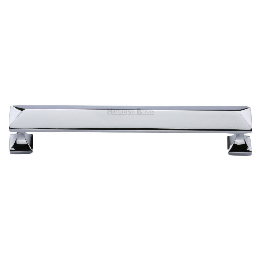 Heritage Brass Cabinet Hardware Polished Chrome / Cabinet Pull Handles / 152mm c/c Heritage Brass - Cabinet Pull Pyramid Design 152mm CTC Polished Chrome Finish