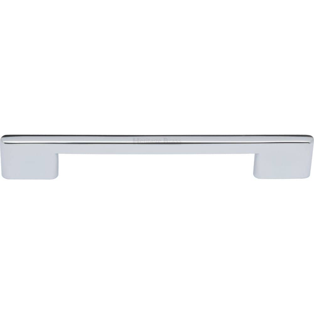 Heritage Brass Cabinet Hardware Polished Chrome / Cabinet Pull Handles / 160mm c/c Heritage Brass - Cabinet Pull Slim Metro Design 160mm CTC Polished Chrome Finish
