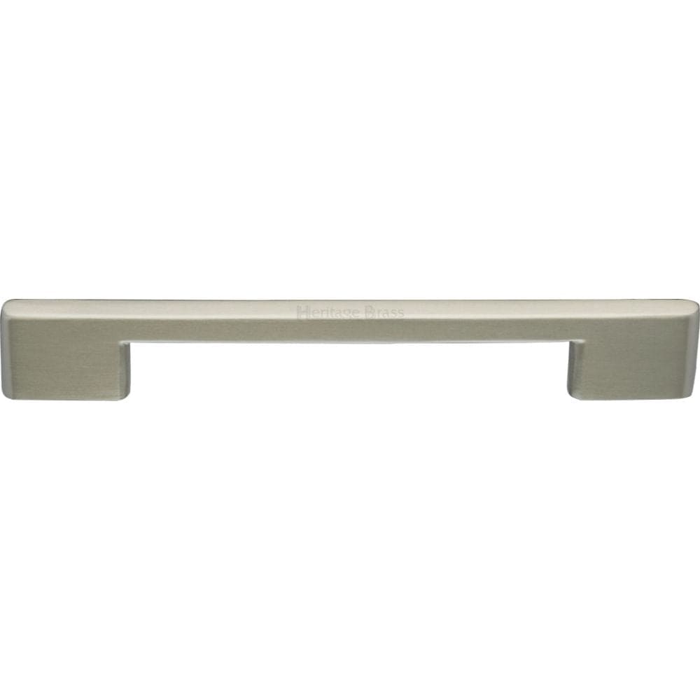 Heritage Brass Cabinet Hardware Satin Nickel / Cabinet Pull Handles / 160mm c/c Heritage Brass - Cabinet Pull Slim Metro Design 160mm CTC Satin Nickel Finish