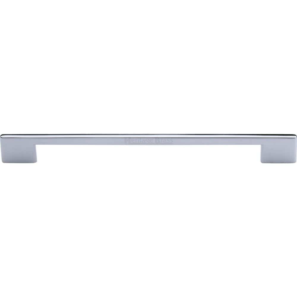 Heritage Brass Cabinet Hardware Polished Chrome / Cabinet Pull Handles / 256mm c/c Heritage Brass - Cabinet Pull Slim Metro Design 256mm CTC Polished Chrome Finish