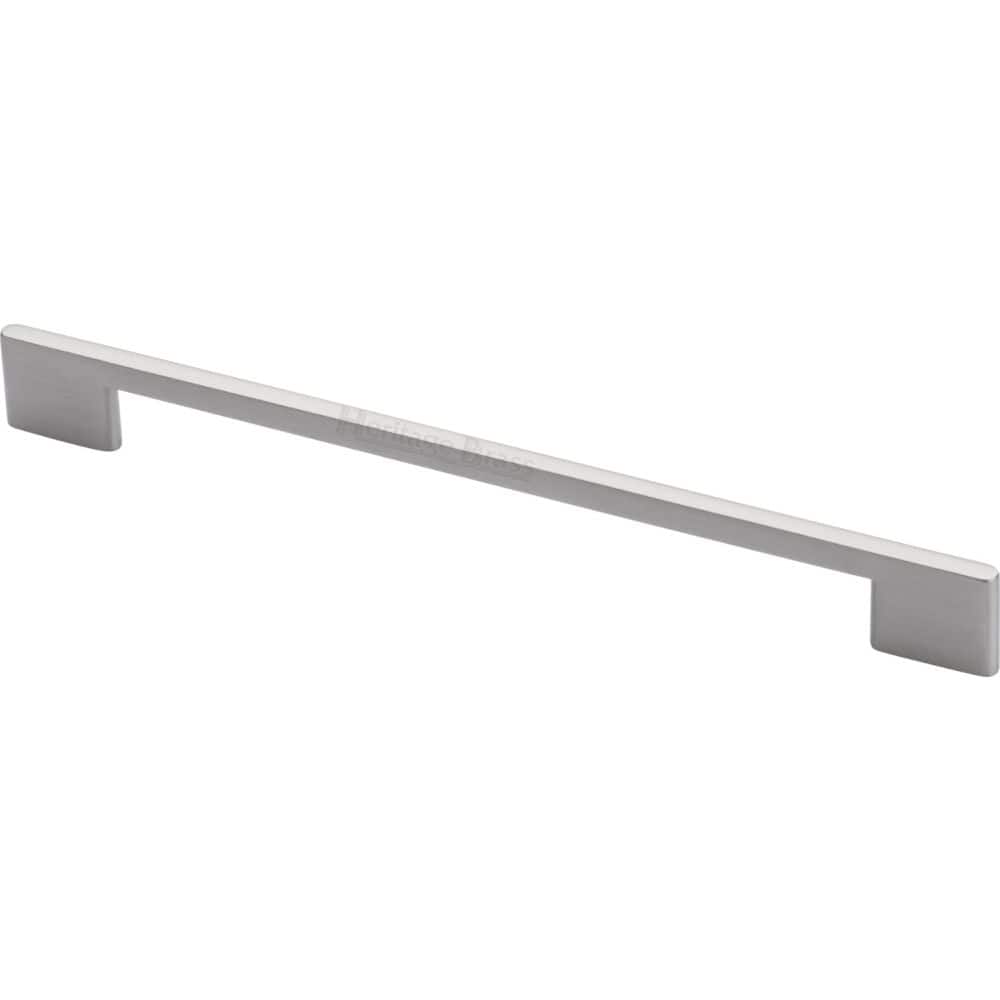 Heritage Brass Cabinet Hardware Satin Nickel / Cabinet Pull Handles / 256mm c/c Heritage Brass - Cabinet Pull Slim Metro Design 256mm CTC Satin Nickel Finish