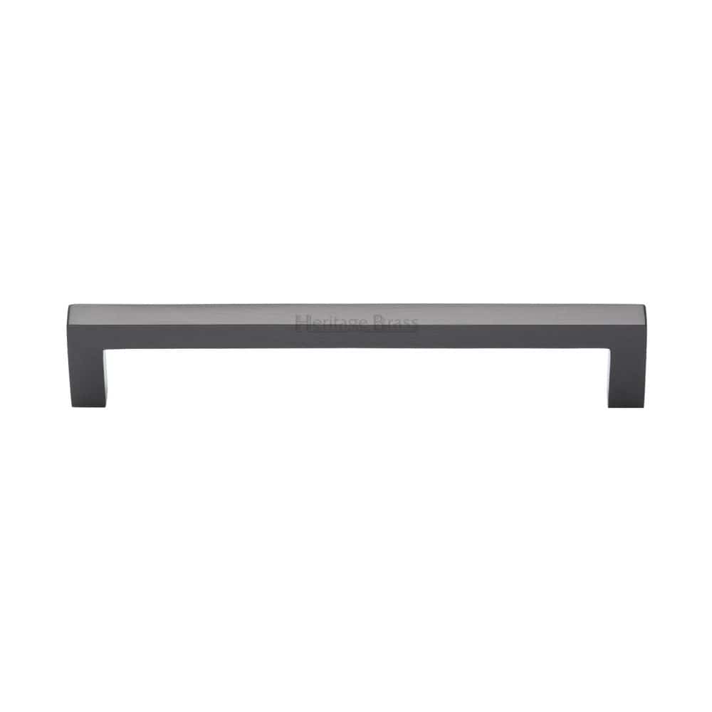 Heritage Brass Cabinet Hardware Matt Bronze / Cabinet Pull Handles / 160mm c/c Heritage Brass - Cabinet Pull Square Metro Design 160mm CTC Matt Bronze Finish
