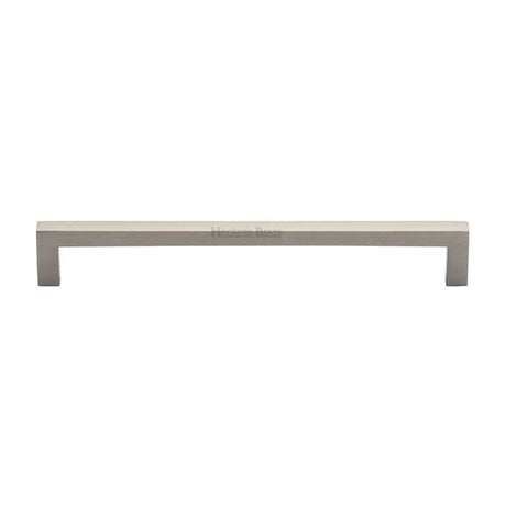 Heritage Brass Cabinet Hardware Satin Nickel / Cabinet Pull Handles / 192mm c/c Heritage Brass - Cabinet Pull Square Metro Design 192mm CTC Satin Nickel Finish