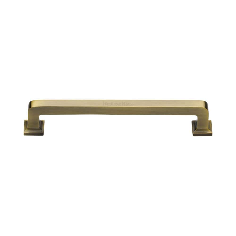 Heritage Brass Cabinet Hardware Antique Brass / Cabinet Pull Handles / 152mm c/c Heritage Brass - Cabinet Pull Square Vintage Design 152mm CTC Antique Finish