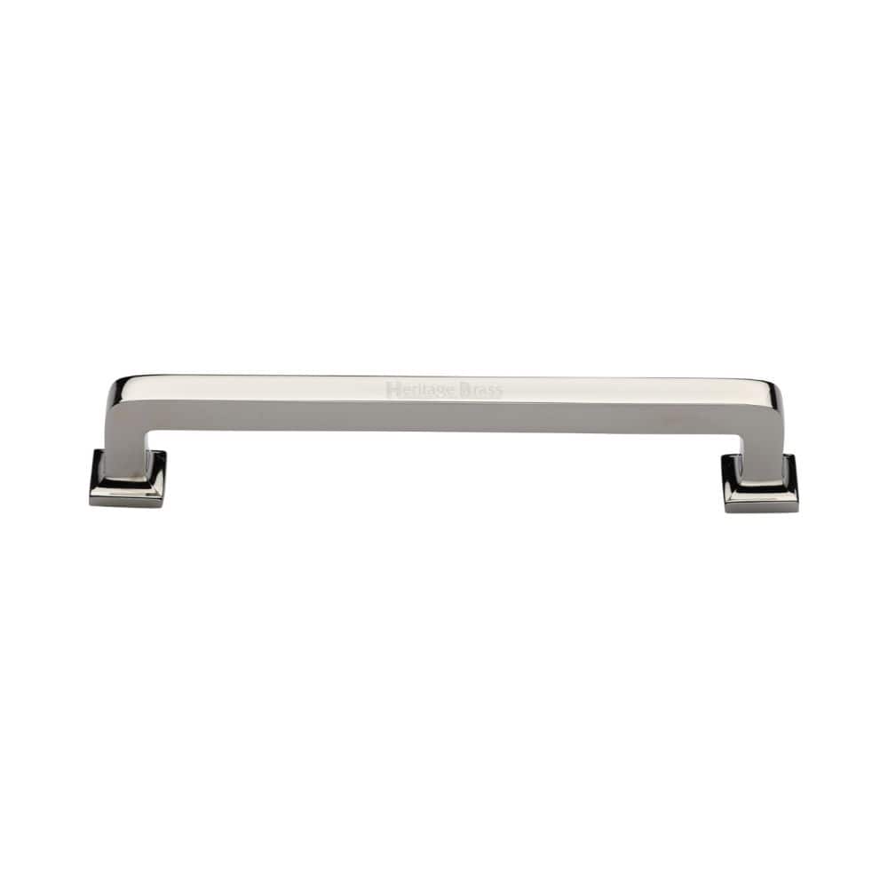 Heritage Brass Cabinet Hardware Polished Nickel / Cabinet Pull Handles / 152mm c/c Heritage Brass - Cabinet Pull Square Vintage Design 152mm CTC Polished Nickel Finish