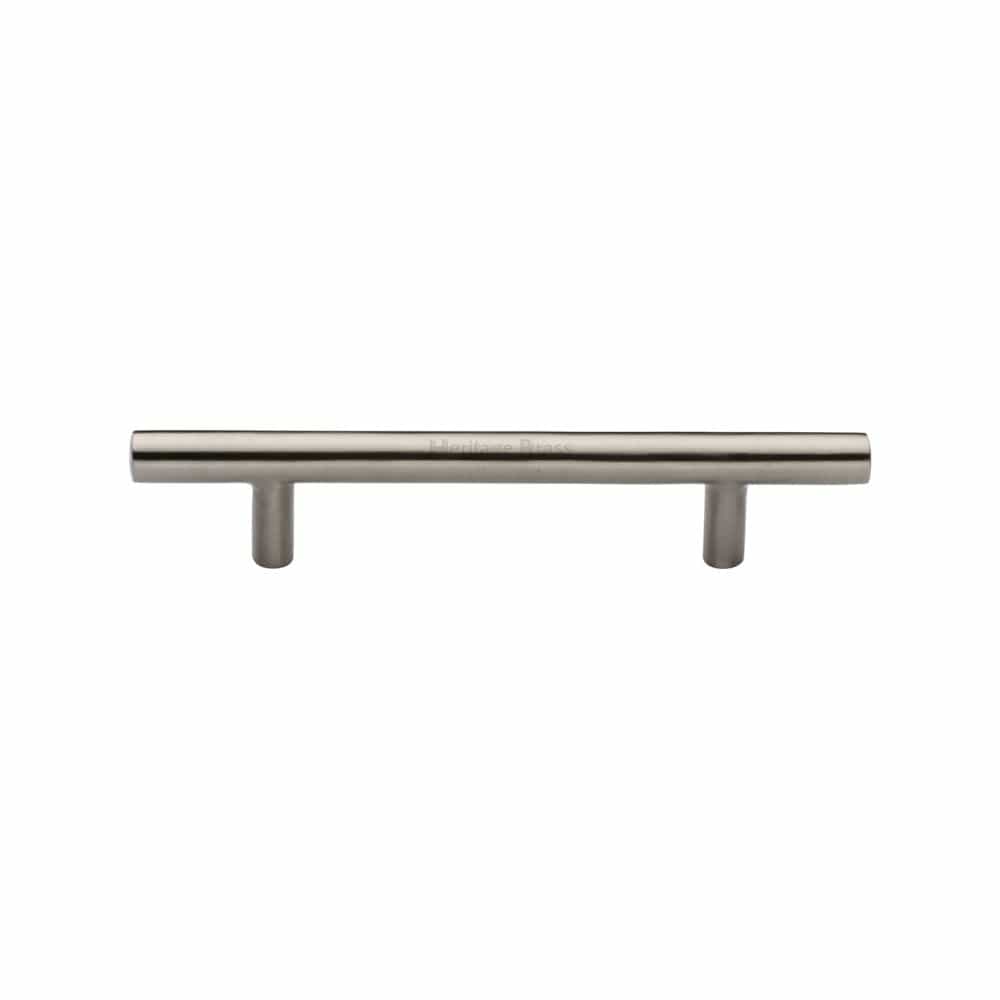 Heritage Brass Cabinet Hardware Satin Nickel / Cabinet Pull Handles / 101mm c/c Heritage Brass - Cabinet Pull T-Bar Design 101mm CTC Satin Nickel Finish