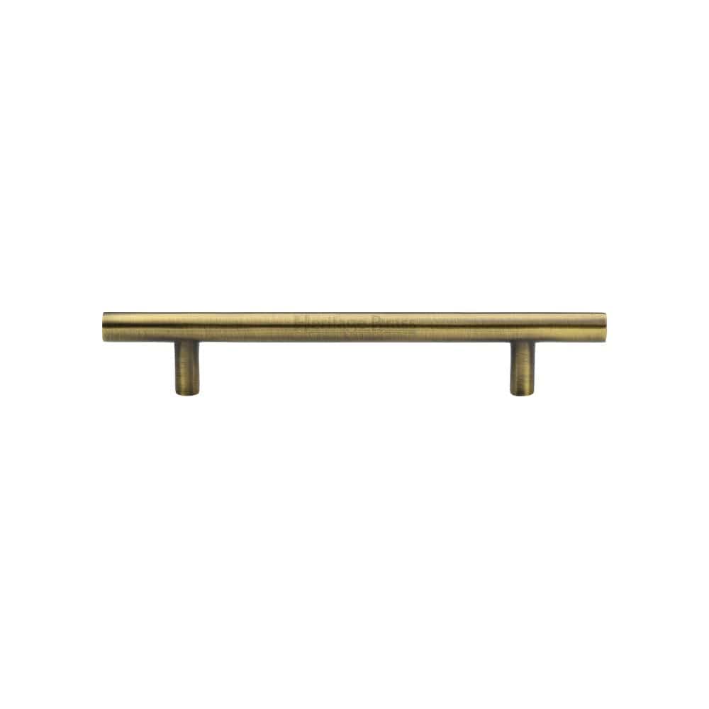 Heritage Brass Cabinet Hardware Antique Brass / Cabinet Pull Handles / 128mm c/c Heritage Brass - Cabinet Pull T-Bar Design 128mm CTC Antique Brass Finish