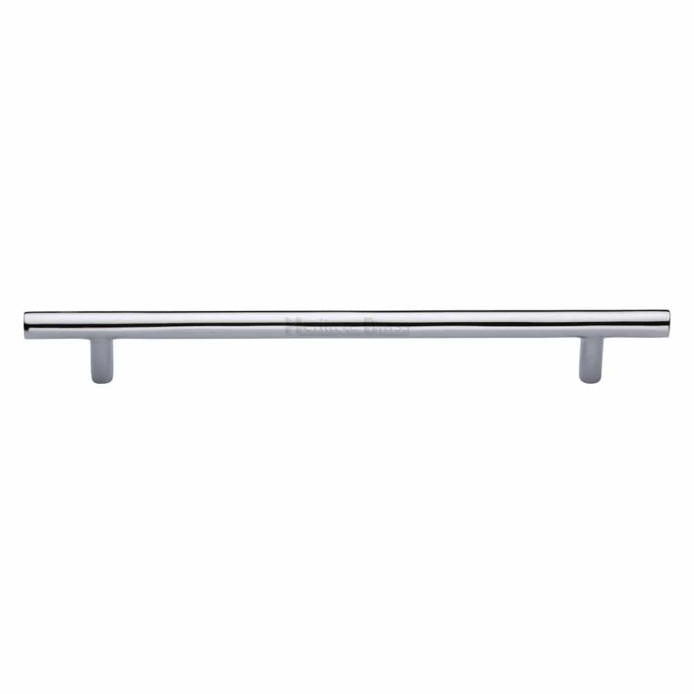 Heritage Brass Cabinet Hardware Polished Chrome / Cabinet Pull Handles / 203mm c/c Heritage Brass - Cabinet Pull T-Bar Design 203mm CTC Polished Chrome Finish