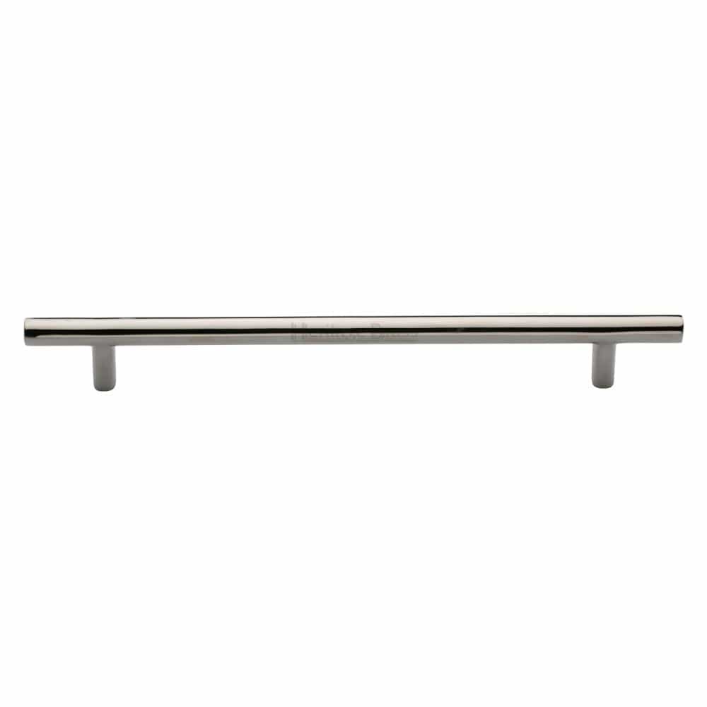 Heritage Brass Cabinet Hardware Polished Nickel / Cabinet Pull Handles / 203mm c/c Heritage Brass - Cabinet Pull T-Bar Design 203mm CTC Polished Nickel Finish