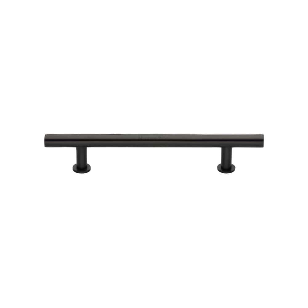 Heritage Brass Cabinet Hardware Matt Bronze / Cabinet Pull Handles / 128mm c/c Heritage Brass - Cabinet Pull T-Bar Design with 16mm Rose 128mm CTC Matt Bronze
