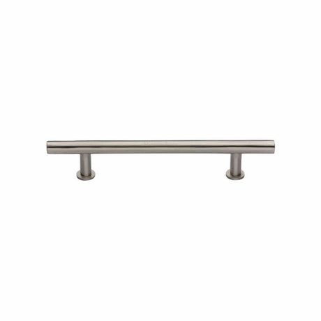 Heritage Brass Cabinet Hardware Satin Nickel / Cabinet Pull Handles / 128mm c/c Heritage Brass - Cabinet Pull T-Bar Design with 16mm Rose 128mm CTC Satin Nickel