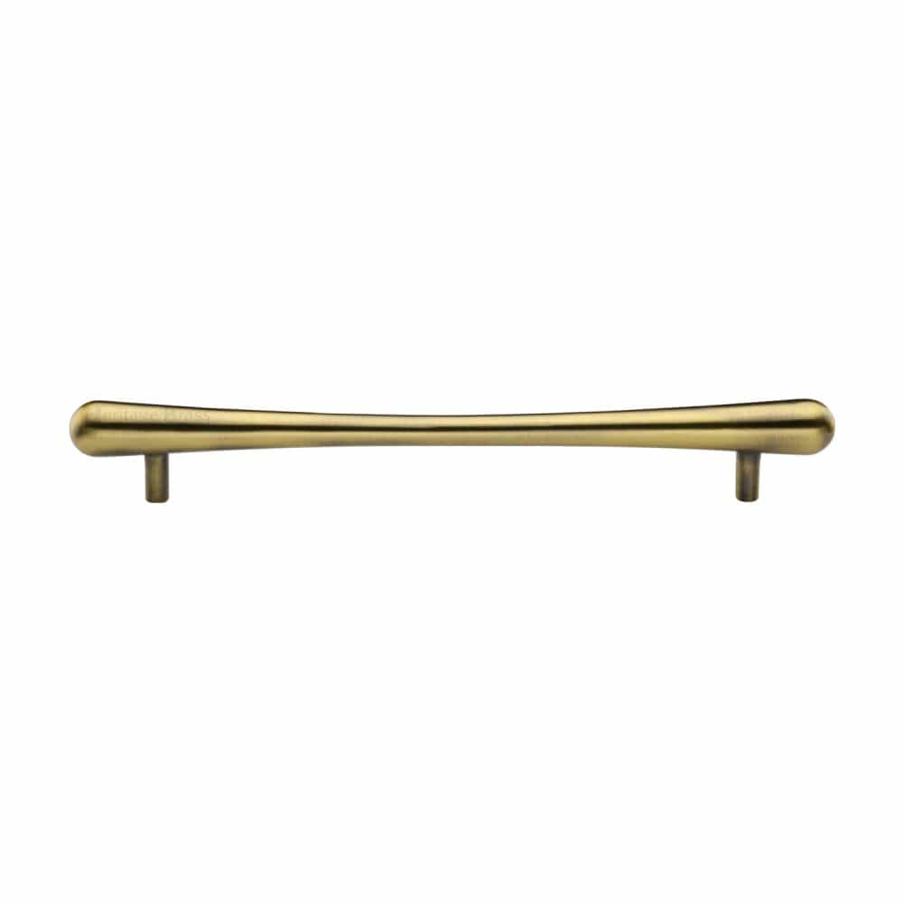 Heritage Brass Cabinet Hardware Antique Brass / Cabinet Pull Handles / 192mm c/c Heritage Brass - Cabinet Pull T-Bar Raindrop Design 192mm CTC Antique Brass Finish