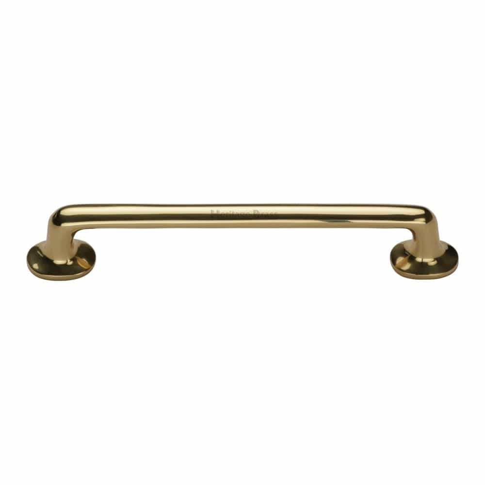 Heritage Brass Cabinet Hardware Polished Brass / Cabinet Pull Handles / 203mm c/c Heritage Brass - Cabinet Pull Traditional Design 203mm CTC Polished Brass Finish