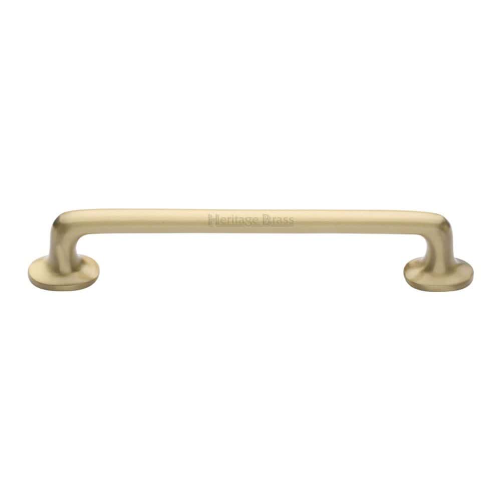 Heritage Brass Cabinet Hardware Satin Brass / Cabinet Pull Handles / 203mm c/c Heritage Brass - Cabinet Pull Traditional Design 203mm CTC Satin Brass Finish