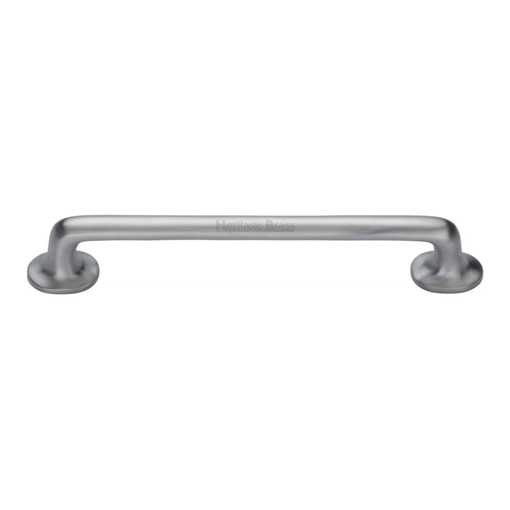 Heritage Brass Cabinet Hardware Satin Chrome / Cabinet Pull Handles / 203mm c/c Heritage Brass - Cabinet Pull Traditional Design 203mm CTC Satin Chrome Finish