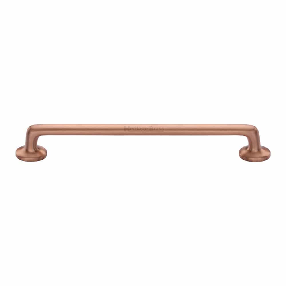 Heritage Brass Cabinet Hardware Satin Rose Gold / Cabinet Pull Handles / 203mm c/c Heritage Brass - Cabinet Pull Traditional Design 203mm CTC Satin Rose Gold Finish