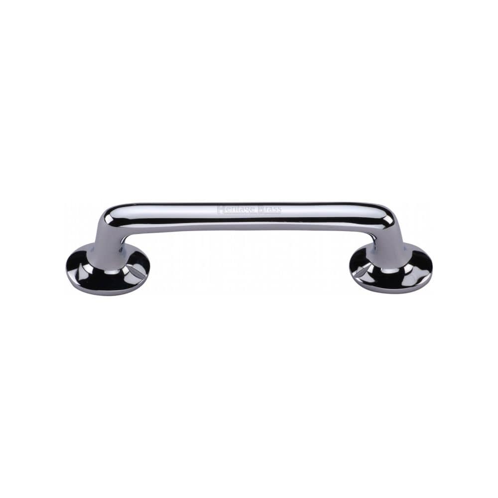 Heritage Brass Cabinet Hardware Polished Chrome / Cabinet Pull Handles / 96mm c/c Heritage Brass - Cabinet Pull Traditional Design 96mm CTC Polished Chrome Finish