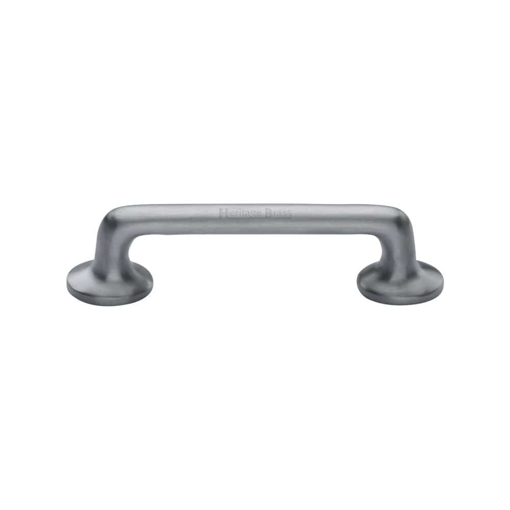 Heritage Brass Cabinet Hardware Satin Chrome / Cabinet Pull Handles / 96mm c/c Heritage Brass - Cabinet Pull Traditional Design 96mm CTC Satin Chrome Finish