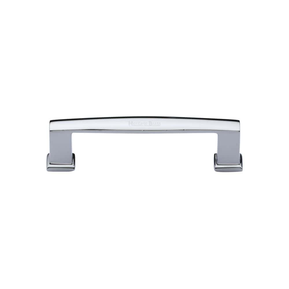 Heritage Brass Cabinet Hardware Polished Chrome / Cabinet Pull Handles / 102mm c/c Heritage Brass - Cabinet Pull Vintage Design 102mm CTC Polished Chrome Finish