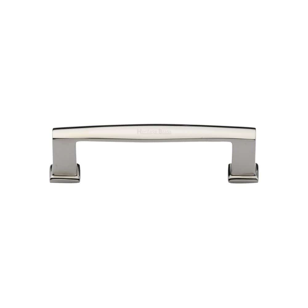 Heritage Brass Cabinet Hardware Polished Nickel / Cabinet Pull Handles / 102mm c/c Heritage Brass - Cabinet Pull Vintage Design 102mm CTC Polished Nickel Finish
