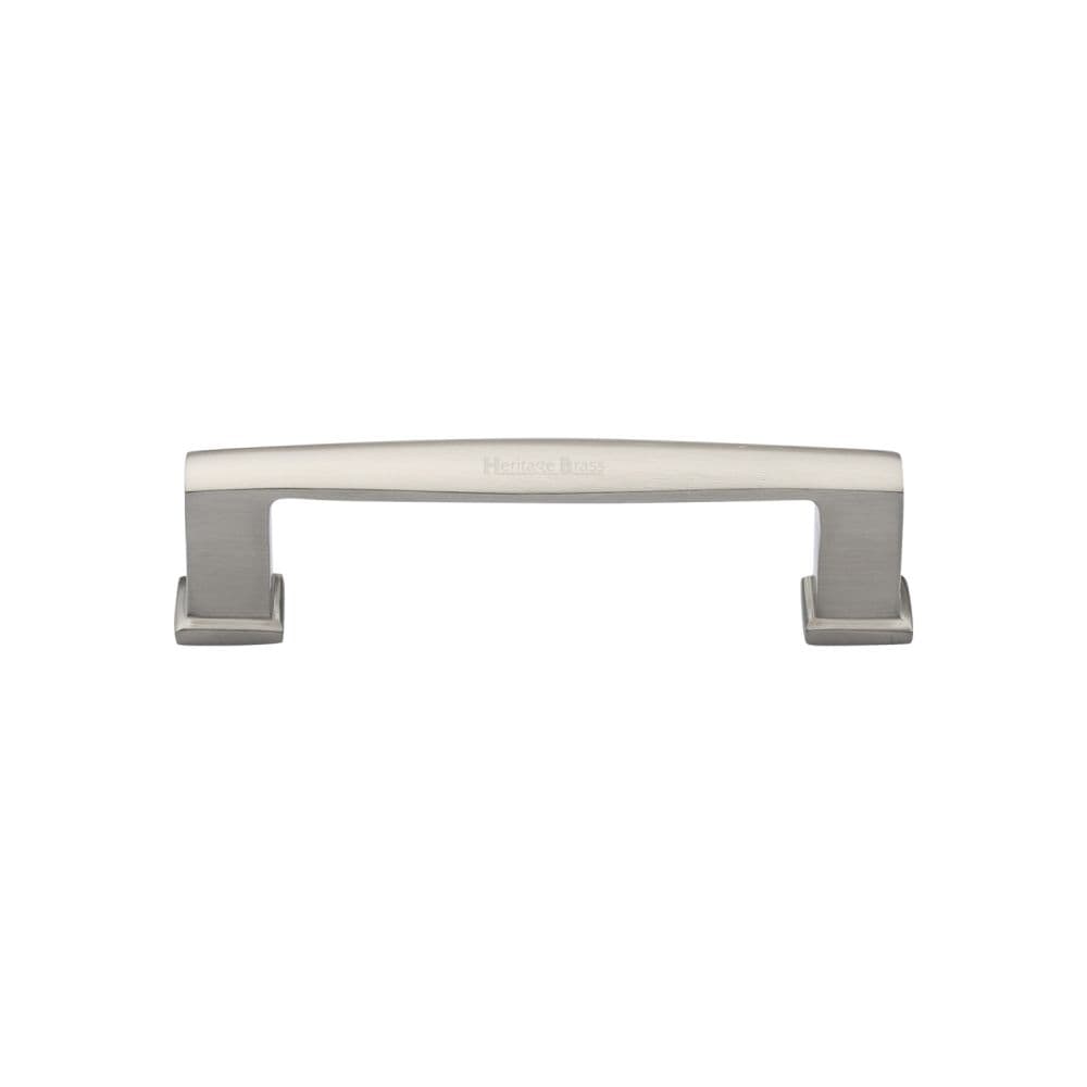 Heritage Brass Cabinet Hardware Satin Nickel / Cabinet Pull Handles / 102mm c/c Heritage Brass - Cabinet Pull Vintage Design 102mm CTC Satin Nickel Finish