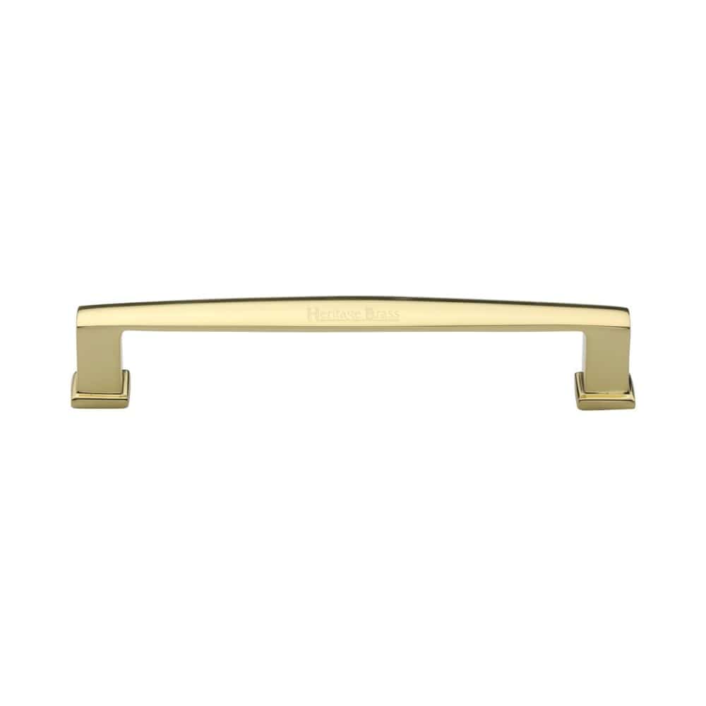 Heritage Brass Cabinet Hardware Polished Brass / Cabinet Pull Handles / 152mm c/c Heritage Brass - Cabinet Pull Vintage Design 152mm CTC Polished Brass Finish