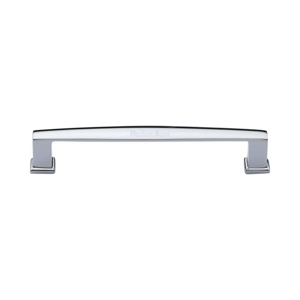 Heritage Brass Cabinet Hardware Polished Chrome / Cabinet Pull Handles / 152mm c/c Heritage Brass - Cabinet Pull Vintage Design 152mm CTC Polished Chrome Finish