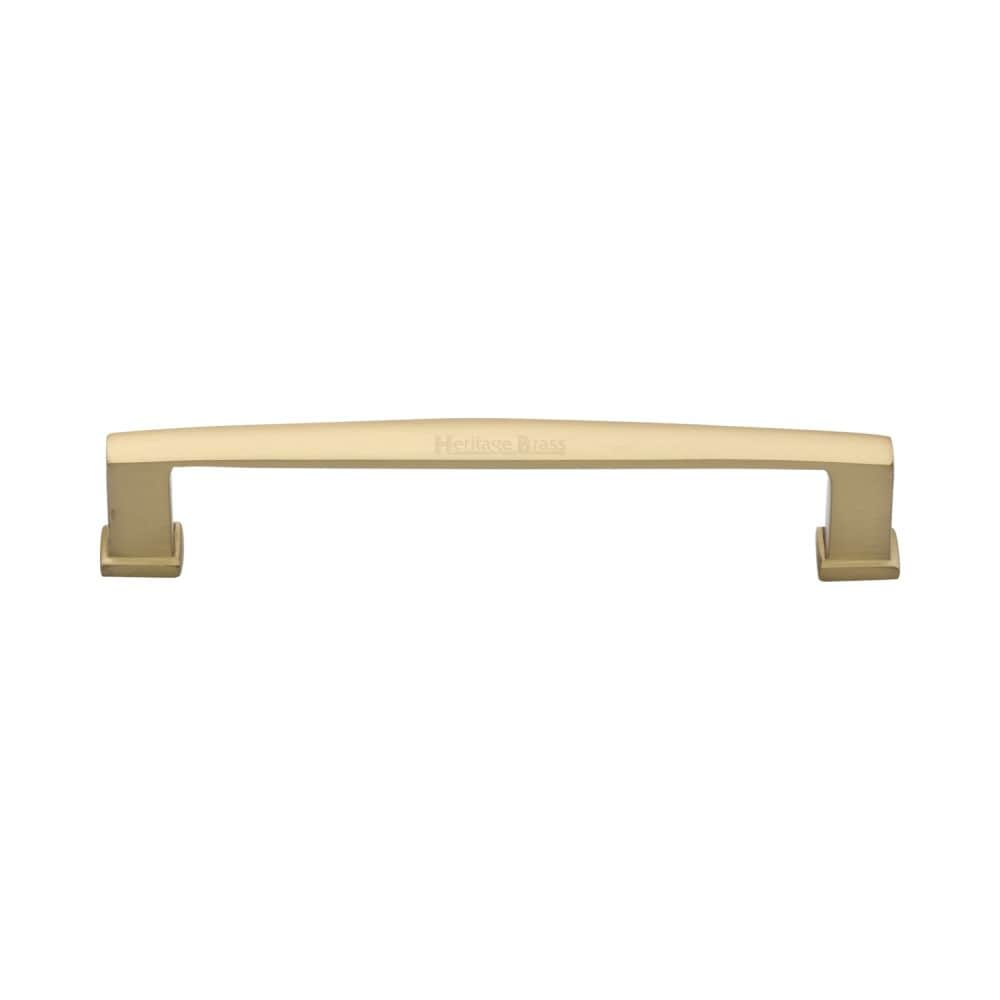 Heritage Brass Cabinet Hardware Satin Brass / Cabinet Pull Handles / 152mm c/c Heritage Brass - Cabinet Pull Vintage Design 152mm CTC Satin Brass Finish