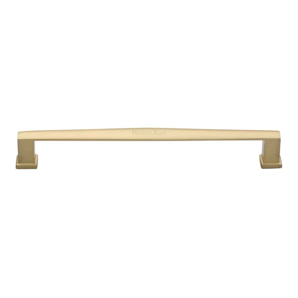 Heritage Brass Cabinet Hardware Satin Brass / Cabinet Pull Handles / 203mm c/c Heritage Brass - Cabinet Pull Vintage Design 203mm CTC Satin Brass Finish